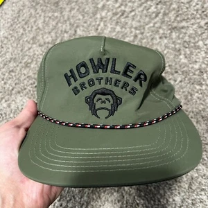 Howler Bros Snapback Rope Hat Cap Green Outdoor Surf West Coast Beach - Picture 1 of 6