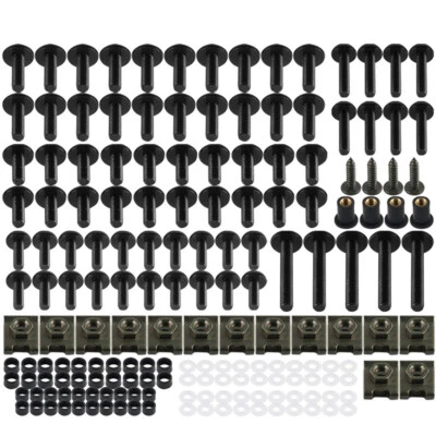 Motorcycle Fairing Bolts Kit Fastener Clips Screws Fit For Bodywork Bumper Panel - Image 1 of 4