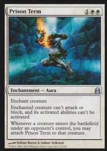 Prison Term NM/SP Shadowmoor/Commander MTG Magic The Gathering White Eng Card - Picture 1 of 1