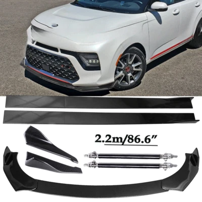 Front Lip Chin Bumper Body Kits 86.6" Side Skirt For Kia Soul Hatch Body Kits Foto 1 de 4