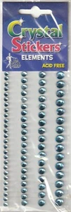 Vintage Crystal Elements BABY BLUE GEM Stickers 85 pcs! 01163 JB Fast FREE Ship! - Picture 1 of 2