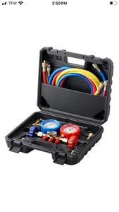 Vevor AC Krümmer Messgerät Set 3-fach passend für R134A R12 R502 Kühlung Laden - Bild 1 von 10
