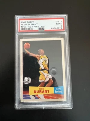 KEVIN DURANT   - #112  1957-58 Variation PSA  9  MINT - 2007 Topps - image 1 of 2