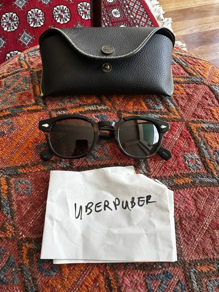 Moscot x END. Gafas de sol Lemtosh 46 negras tortuga y marrón Foto 1 de 4