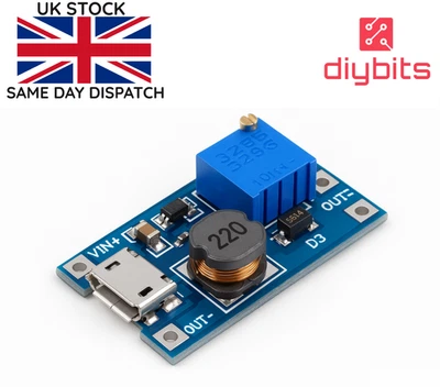 🇬🇧 MT3608 Adjustable DC DC Converter StepUp Voltage Regulator Module READ DESC