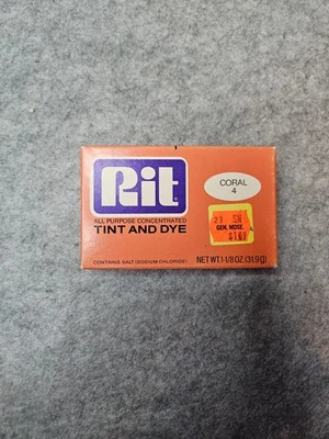 Rit All-Purpose Concentrated Tint and Dye Coral 4  *Discontinued* - Image 1 of 4
