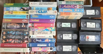 34 X VHS Video Tapes Bundle Joblot Mixed CLEARANCE £9.99 -GT47 - Image 1 of 4