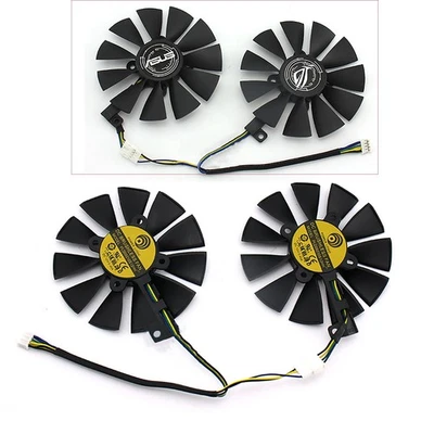 Für ASUS DUAL GeForce GTX1060 1070 Grafikkarte 87MM Lüfter PLD09210S12HH Fan - image 1 of 4