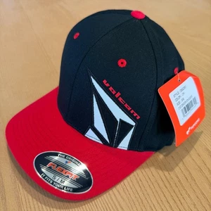 NUEVO Gorra Volcom Negra Logo Talla Mediana Flexfit Informal Adulto MUESTRA - Imagen 1 de 7