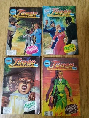 FUEGO Comics Paquines #10 #17 #20 #25 en Español Editora Cinco Lote de 4 VINTAGE - Image 1 of 4
