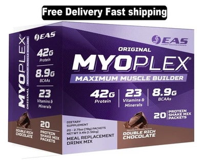 EAS Original Myoplex High Protein Meal Replacement 20 Individual Packs 6 Flavors - Image 1 of 4