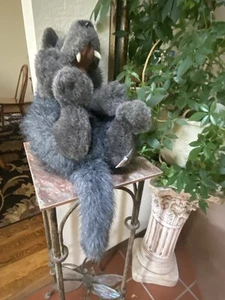 *Large* Folktails BIG BAD WOLF Puppet Furry Folk 21” Plush Heterochromia Eyes - Picture 1 of 21