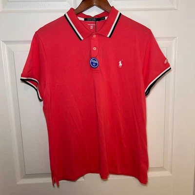 Ralph Lauren Polo Shirt Womens XL Coral Tailored Fit Golf Performance - Image 1 of 4