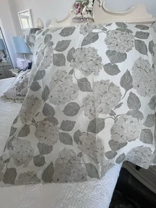 🌷LUXURY SDH YGLE Hydrangea Jacquard 100% Cotton Sage EURO Pillow Sham beautiful - Picture 1 of 11