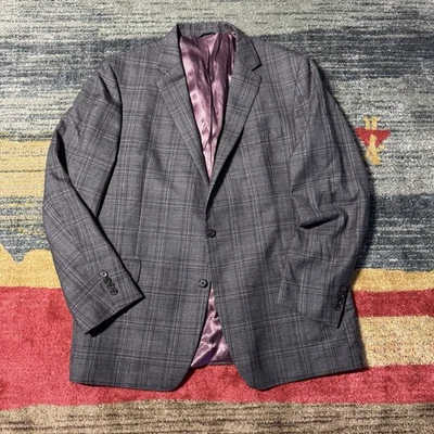 Chaqueta Blazer Ralph Ralph Lauren Dillards Vintage Gris Lana Seda Lino Para Hombre 48L Foto 1 de 4