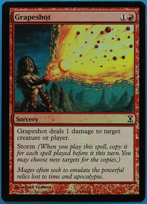 Grapeshot FOIL Time Spiral NM Red Common MAGIC MTG CARD (ID# 495753) ABUGames - Image 1 of 2