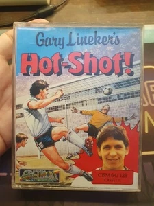 GARY LINEKER HOT SHOT ! COMMODORE 64 GIOCO ORIGINALE SU CASSETTA COLLEZIONE C64 - Afbeelding 1 van 8