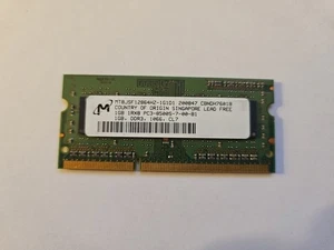 Micron 1gb PC3-8500S Laptop RAM - Picture 1 of 1