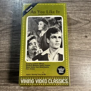 As You Like It VHS Kassette Versiegelt Neu Laurence Olivier - Bild 1 von 5