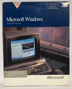 Open Box Windows 3.0 For DOS Systems, 5.25" (1.2MB) High Density Disk Version. - Picture 1 of 6