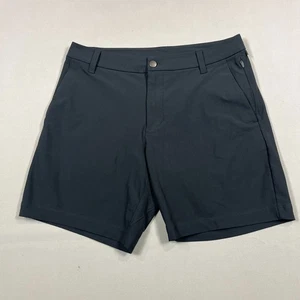 Lululemon Commission Shorts Classic Fit Black Casual Walk Chino Golf Mens W30 - Picture 1 of 12