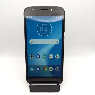 Motorola Moto E5 Cruise XT1921-2 (Cricket) - 16GB Blue - CRACKED #2429 - Image 1 of 4