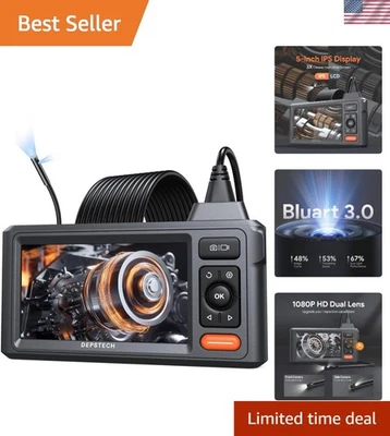 1080P HD Endoscope Camera with 5" IPS Screen & Dual-Lens for Clear Inspections - Image 1 of 4