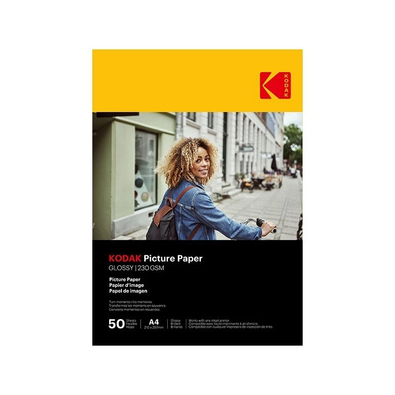 Kodak Picture Paper Photo Glossy A4 - 50 Sheets - Image 1 of 1