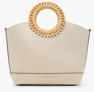 Annie Klein Women's Circle Handle Tote Bag With Detachable Parchment - Image 1 of 4