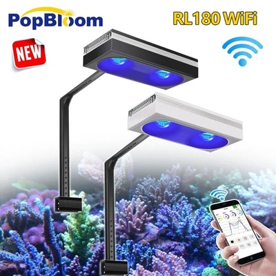PopBloom RL180 WiFi Full Spectrum Led lumière récifale aquarium marin éclairage LED - Photo 1/4