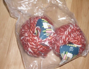 Lote de 2 hilos de tweed de Nueva York color 5 mezcla de lana blanca y óxido súper voluminosa - Imagen 1 de 1