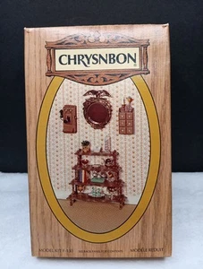 Dollhouse Miniature Chrysnbon Tiered Stand with Phone & Spice Chest CB2103 - Picture 1 of 6