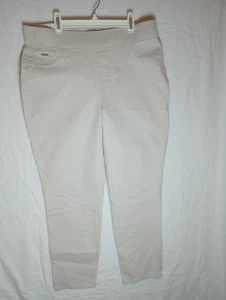 Nine West Women's Heidi Crop Pull-On Skinny Stone Stretch Pants Size 12 NWT - Picture 1 of 9