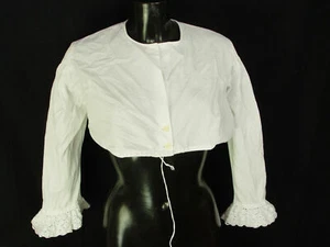 Gr.42 Dirndlbluse mit rundem Ausschnitt Bluse für Dirndl Trachtenbluse B2334 - Bild 1 von 1