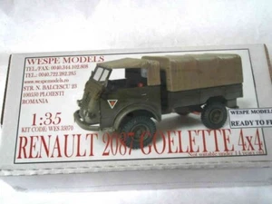 RENAULT 4X4 2087 GOELETTE Wespe Models 1:35 SCALE - resin kit 35070 - Picture 1 of 1