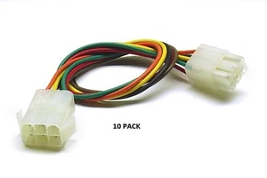 Paquete de 10 - Acoplamiento de bloqueo serie MPC de 6 pines - Bucle de cable de 18 AWG codificado por colores # MPC-6 - Imagen 1 de 2