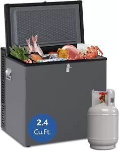 SMAD Gas Fridge Freezer 3 Way Fridge Freezer 12V/240V/Propane LPG for Campervan - Picture 1 of 11