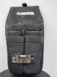 Husky Pouch Bag Organizer BELT 5- Piece for Parts/Tools, Assorted Sizes - Black - Picture 1 of 2