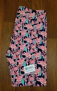 NEU MIT ETIKETT LULAROE TC BLUMEN DISNEY ROSEN ROSA RANKEN AUF SCHWARZ **EINHORN** - Bild 1 von 3