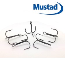 Mustad Verdreifachen Haken 35647 Messing, Größe 2-10 Fliegend C's Hecht Köder ,