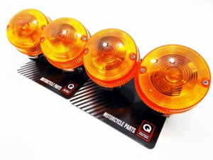 KAWASAKI S2 72-74 JBS LEFT RIGHT TURN SIGNAL INDICATOR BLINKER ASSEMBLY SET 4 - Bild 1 von 3