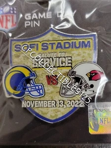 Los Angeles Rams VS Arizona Cardinals Game day Pin 11/13/2022 So Fi Stadium - Picture 1 of 1