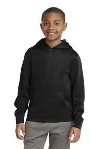 YST244 Sport-Tek Youth Sport-Wick Fleece Hooded Pullover - Picture 1 of 7