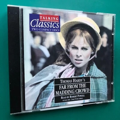 Thomas Hardy FAR FROM THE MADDING CROWD Literature Audiobook 2x CD Robert Powell - Image 1 of 4