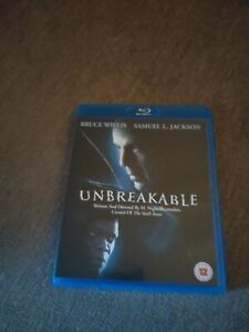 Unbreakable [12] Blu-ray Bruce Willis, Samuel L. Jackson excellent condition uk 