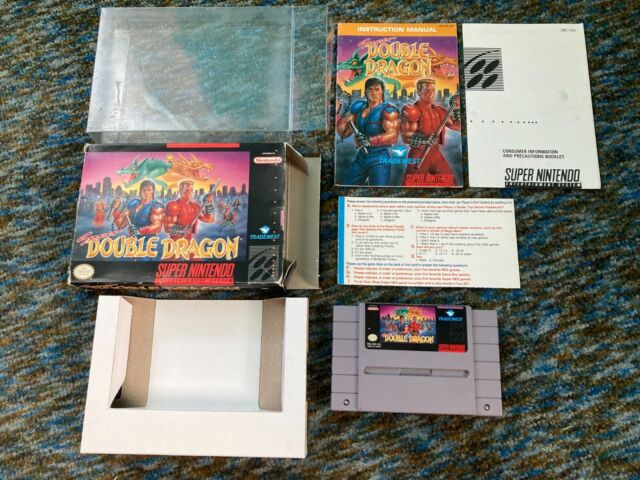 Action Game for Super Double Dragon- Game Cartridge with Box for