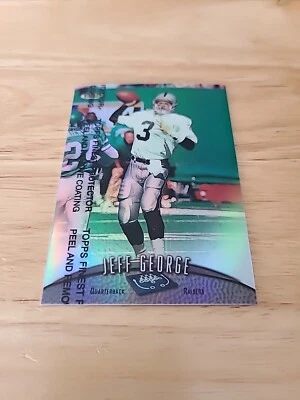 1998 Finest Refractors Oakland Raiders Football Card #105 Jeff George $$$ - Image 1 of 2