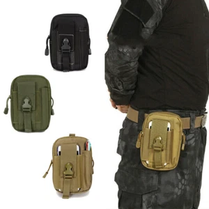 Molle Tactical Bag Ceinture Sac Étui Pour Téléphone Portable Militaire Pochette - Zdjęcie 1 z 13