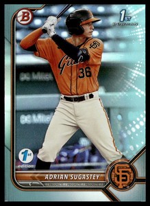 2022 Bowman 1st Edition Sky Blue Adrian Sugastey San Francisco Giants #BPPF-19