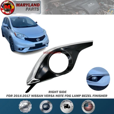 For 2014-2017 Nissan Versa Note Passenger RH Fog Lamp Bezel Finisher 62256-9MB0H - Image 1 of 3